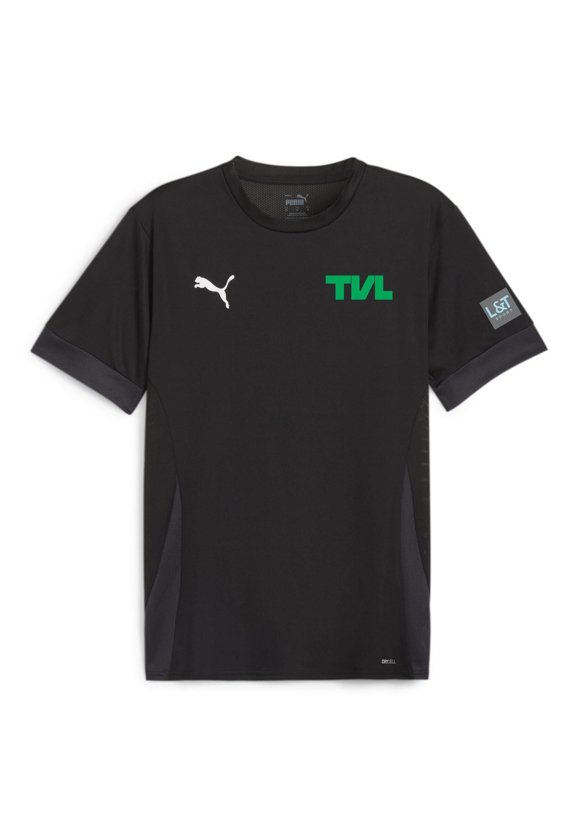 Kinder TV Lengerich Trainingsshirt - 003-PUMA Black-PUMA White-Flat - Schwarz