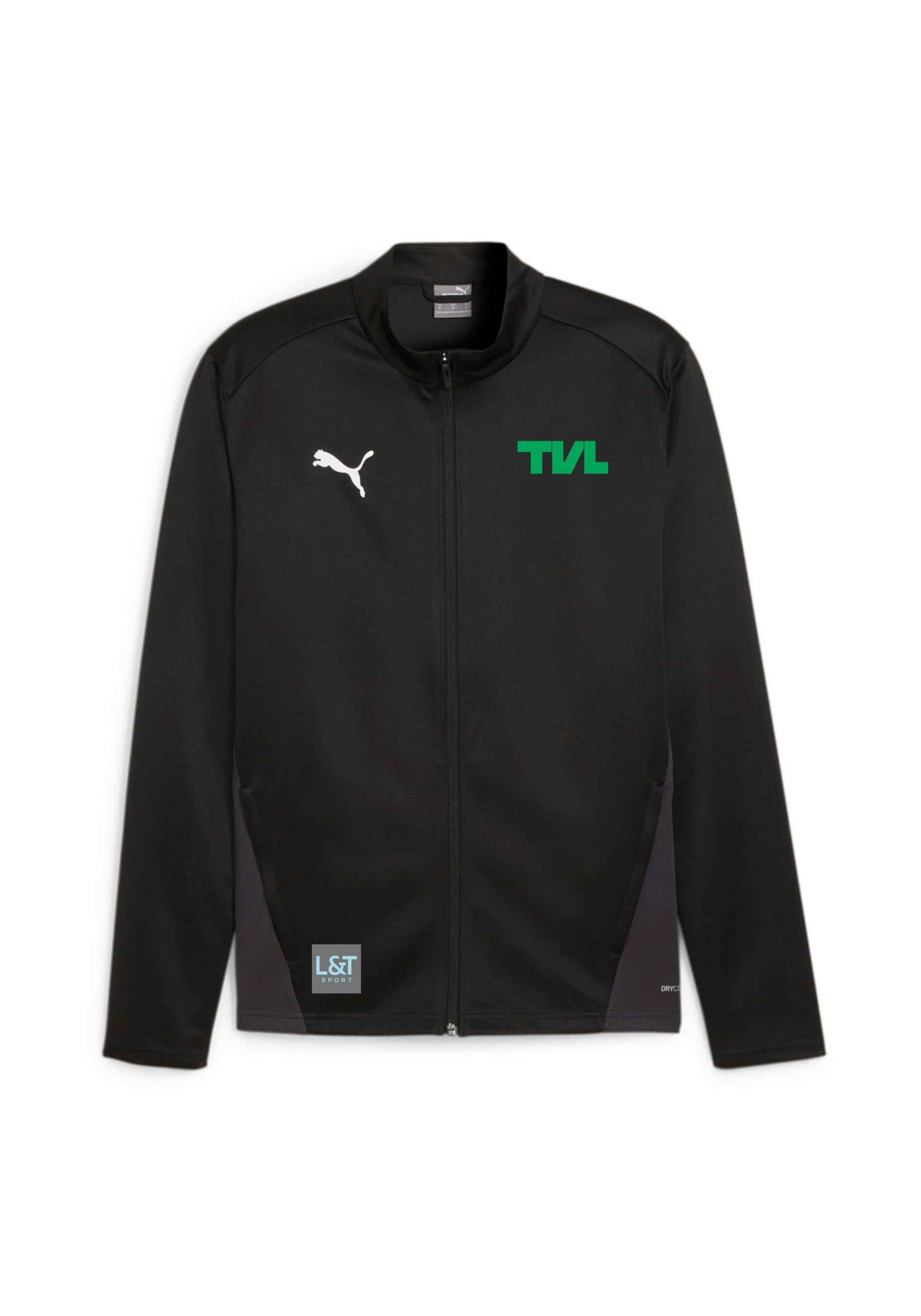 Kinder TV Lengerich Trainingsjacke - 003-PUMA Black-PUMA White-Flat - Schwarz