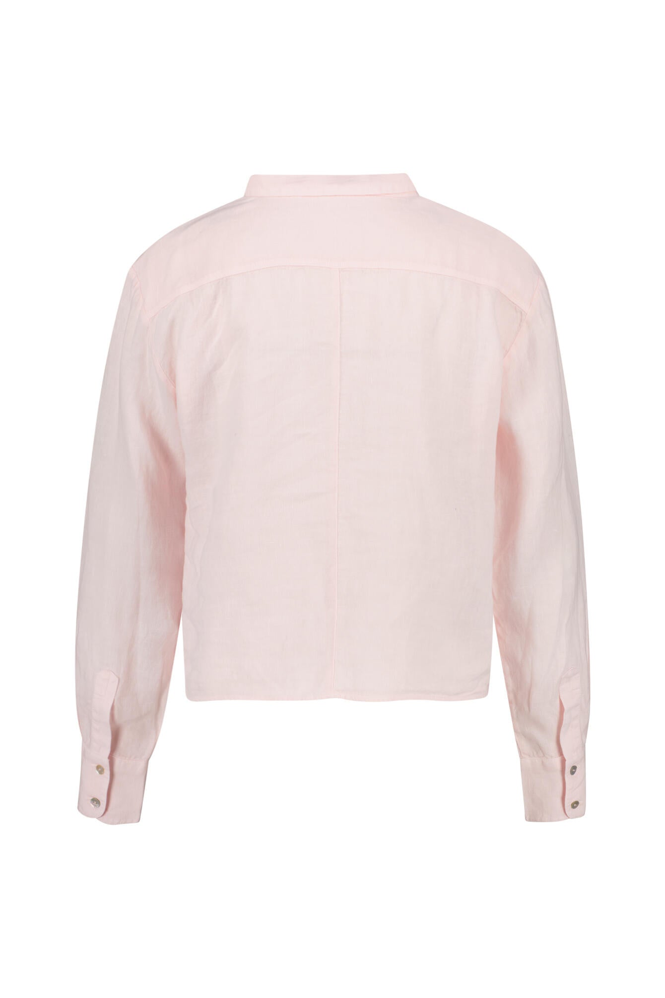 Leinenbluse cropped - Pearl - Rosa