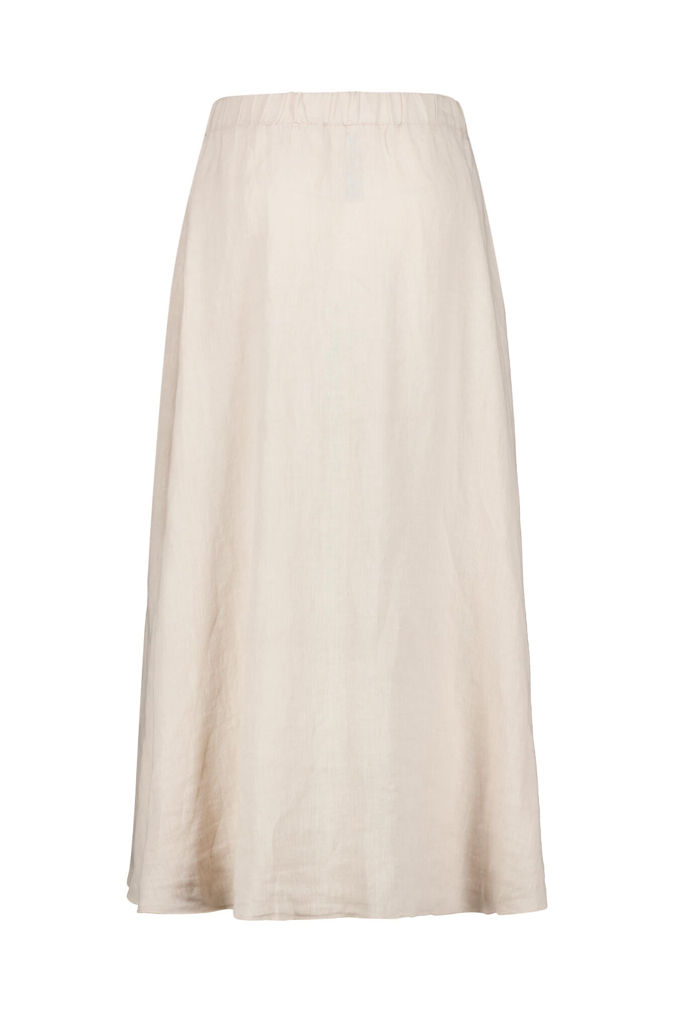A-Linienrock aus Leinen - Sicily - Creme