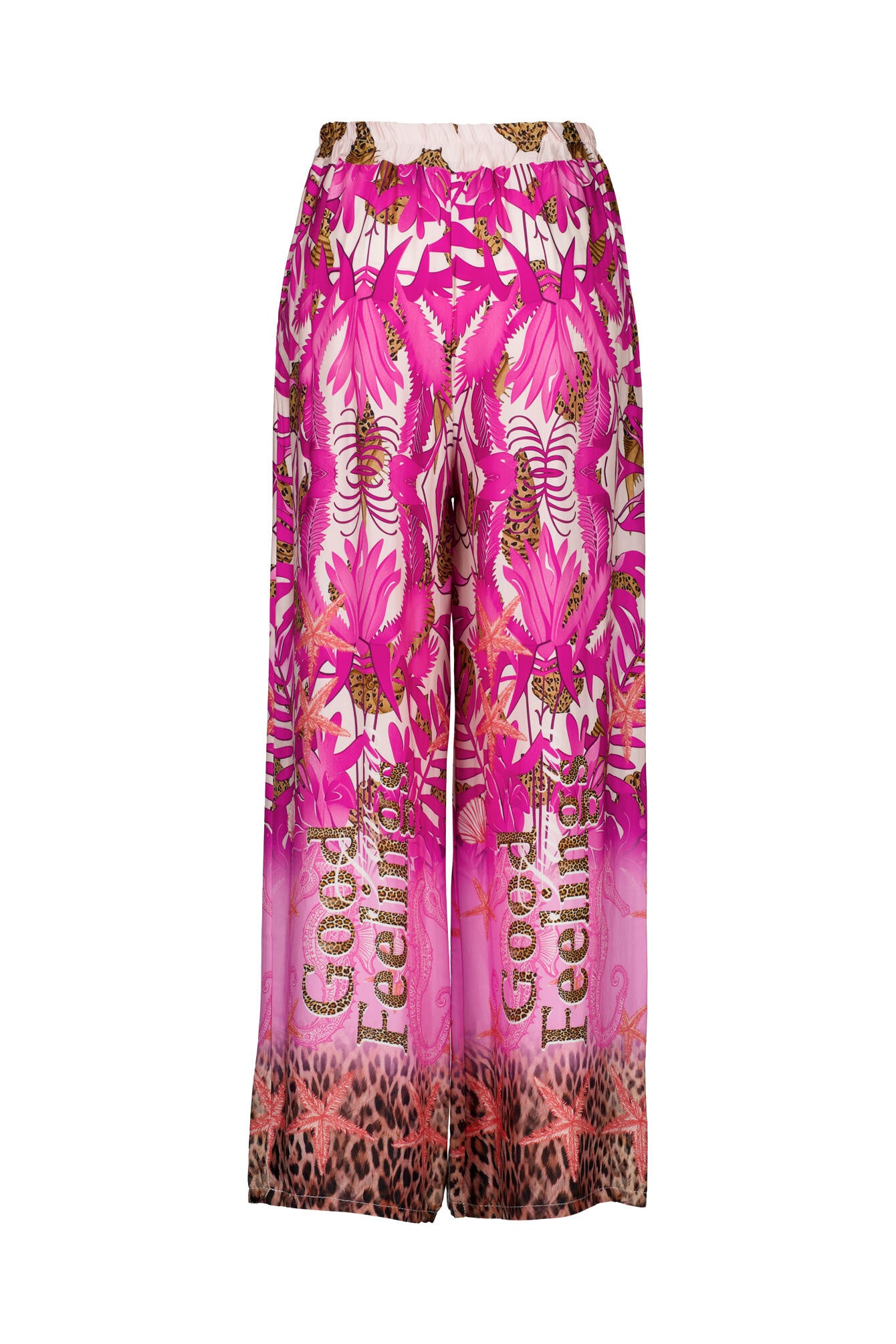 Hose Loose Fit aus Viskose-Satin - 5 Pink - Pink