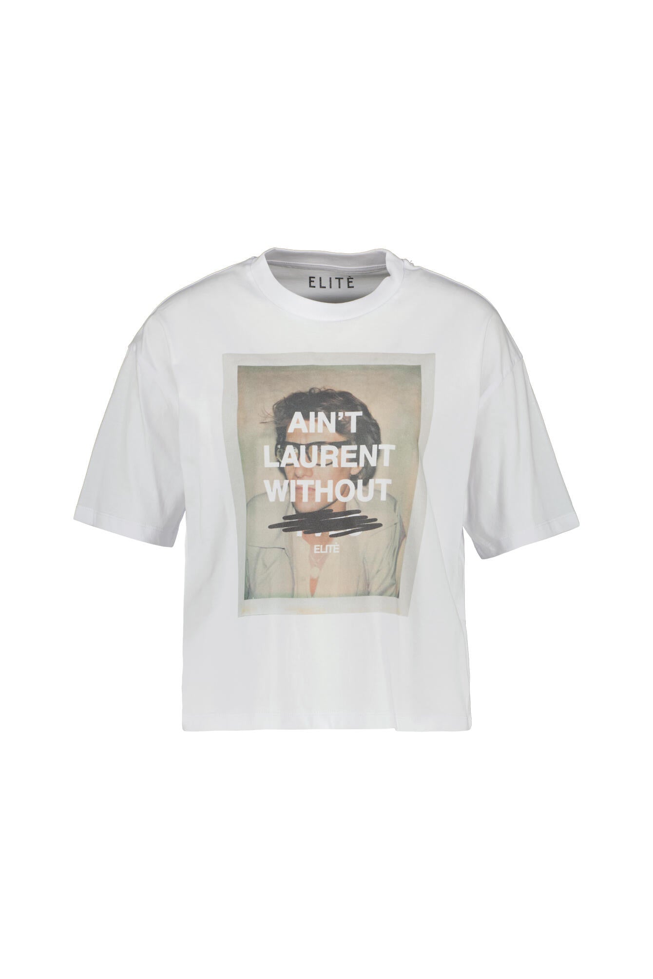 T-Shirt cropped aus Baumwolle - White - Weiß