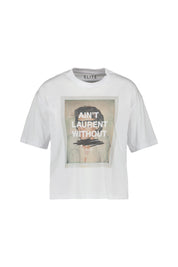 T-Shirt cropped aus Baumwolle - White - Weiß