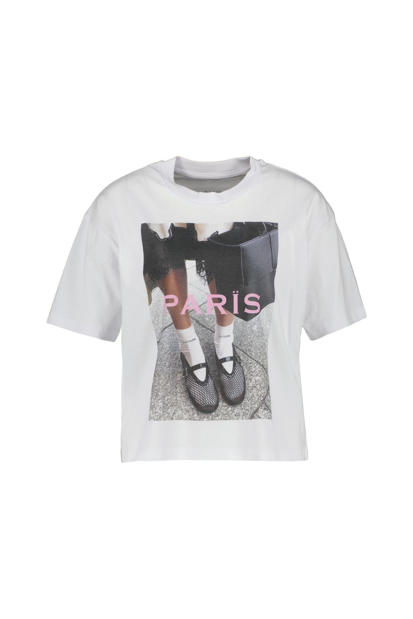 T-Shirt cropped aus Baumwolle - White - Weiß
