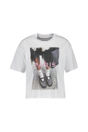 T-Shirt cropped aus Baumwolle - White - Weiß