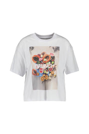 T-Shirt cropped aus Baumwolle - White - Weiß