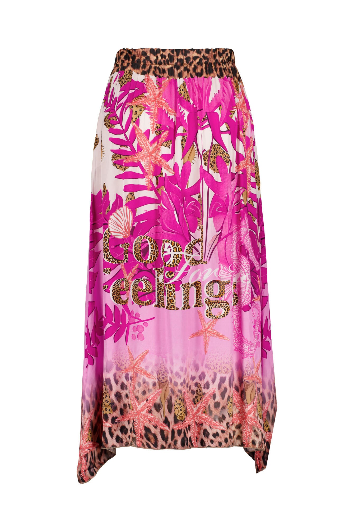 Maxi-Rock aus Viskose - 5 Pink - Pink