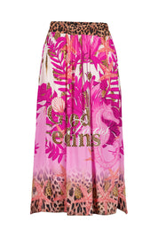 Maxi-Rock aus Viskose - 5 Pink - Pink