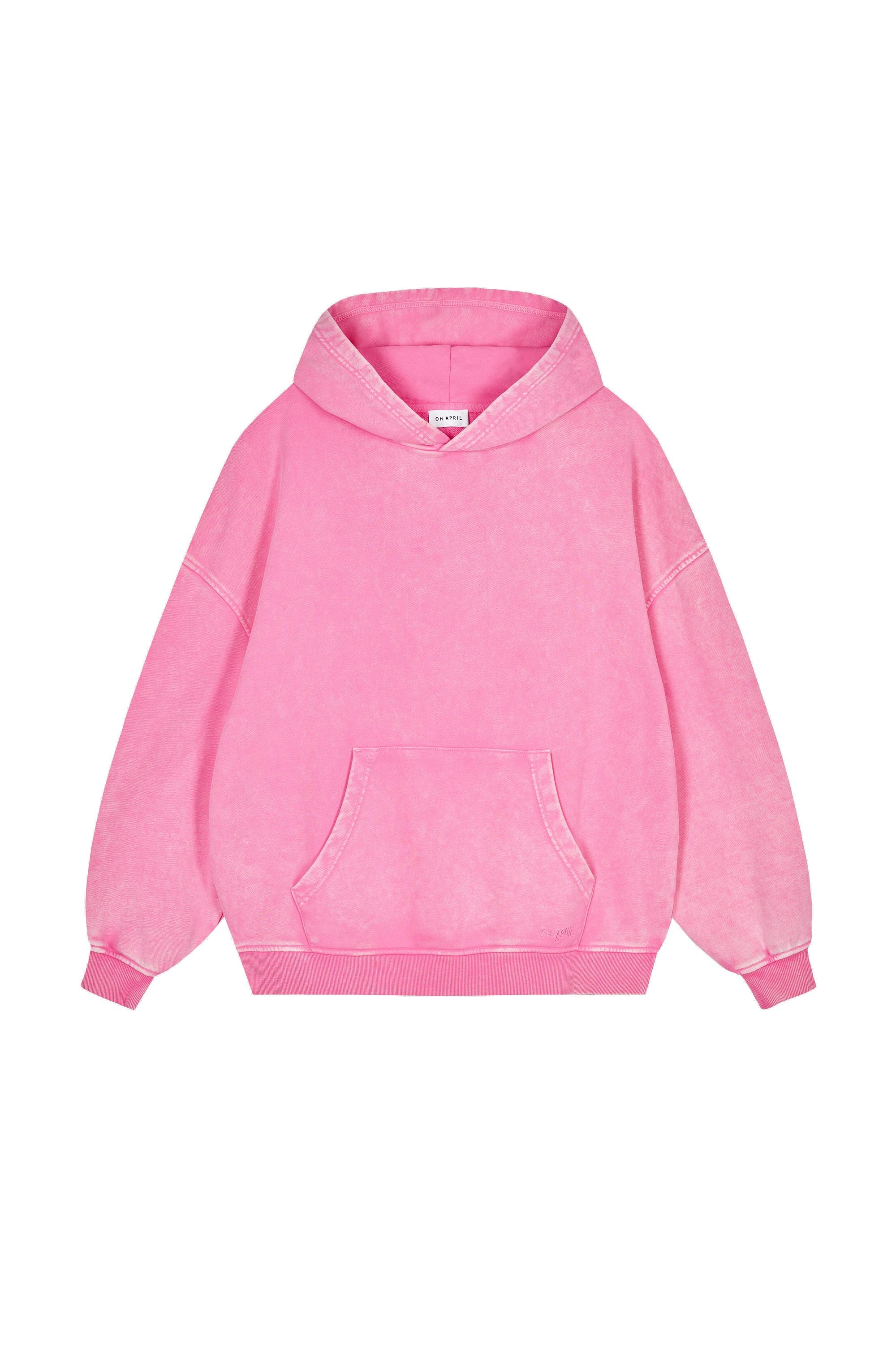 Sweathoodie Oversized aus Baumwollmix - Fuchsia Acid - Rosa
