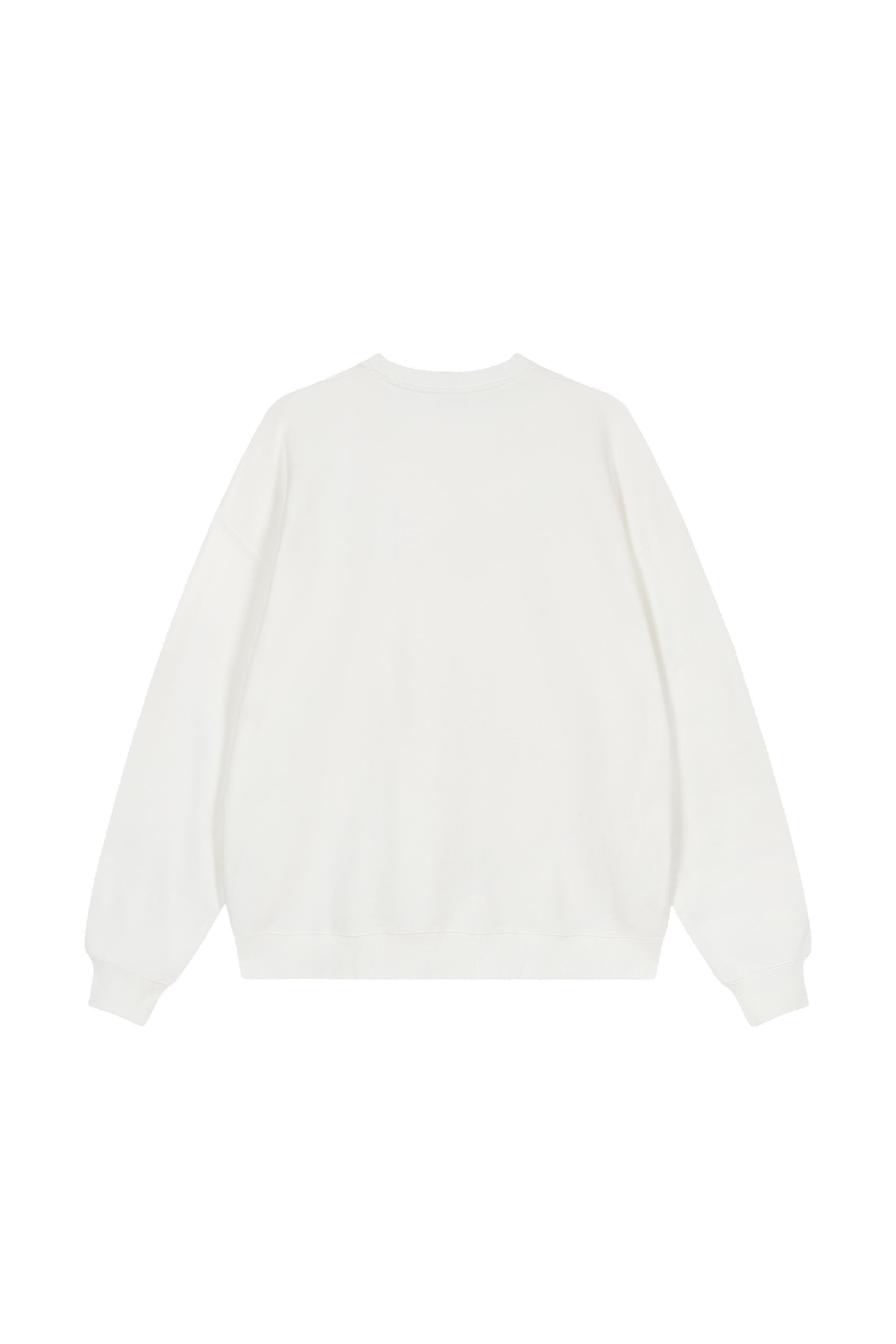 Sweatshirt Oversized - Cherish Moment - Weiß