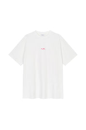 T-Shirt Oversized aus Baumwolle - Stripe - Weiß