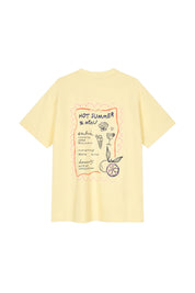 T-Shirt Oversized aus Baumwolle - Menu Lem - Gelb