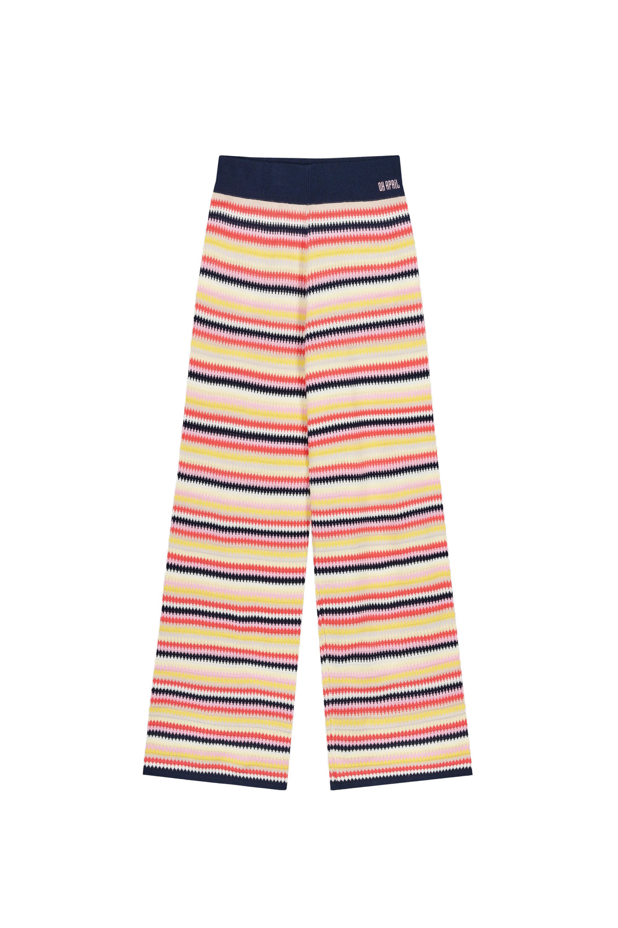 Strickhose HARLEE Wide Leg - Multicolor S - Mehrfarbig