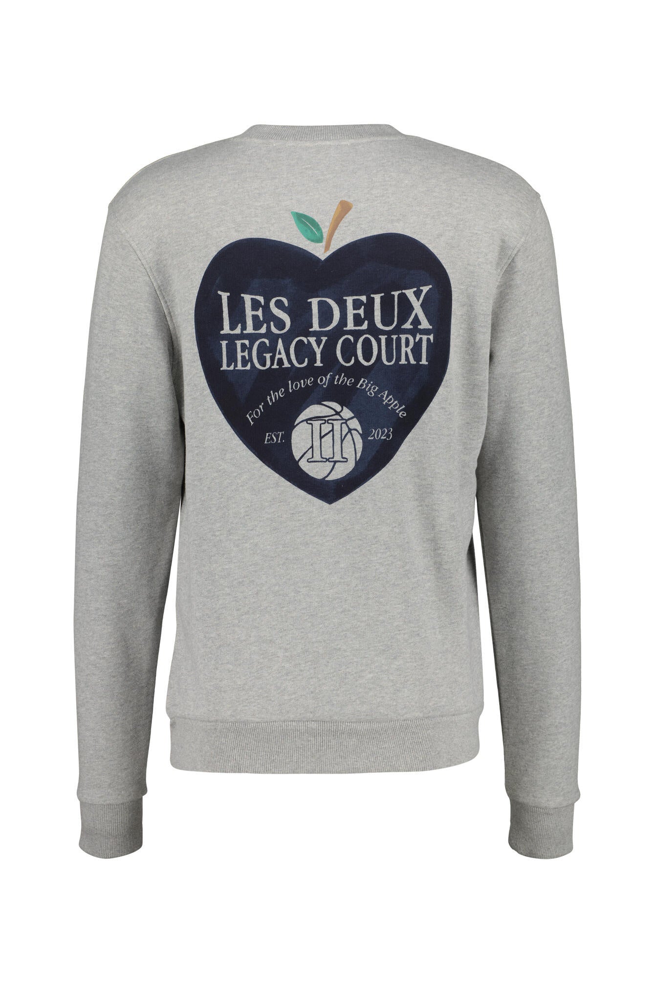 Sweatshirt mit Backprint - 320320 Grey Melange - Grau