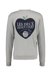 Sweatshirt mit Backprint - 320320 Grey Melange - Grau