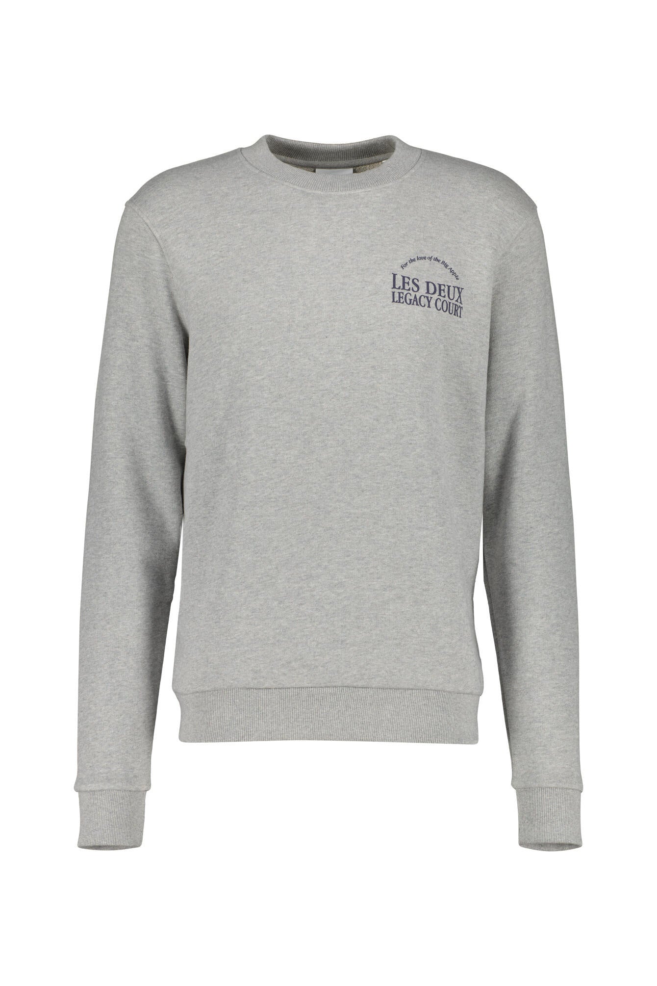 Sweatshirt mit Backprint - 320320 Grey Melange - Grau