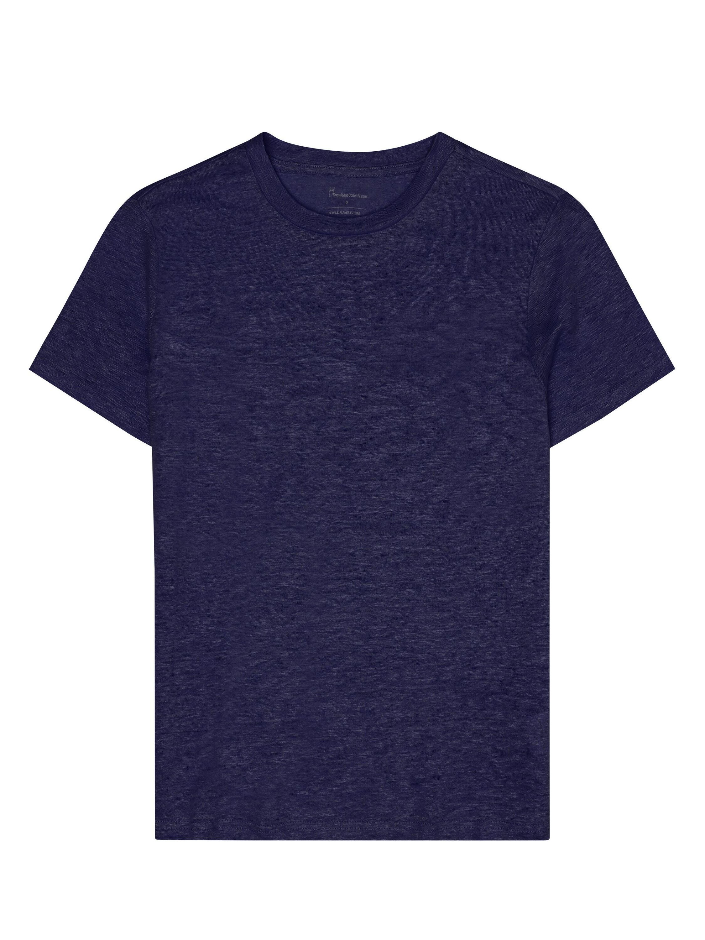 T-Shirt aus Leinen - 1001 Total Eclipse - Blau