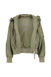 Bomberjacke CREEK mit Kapuze - 7600 Salbei - Grün