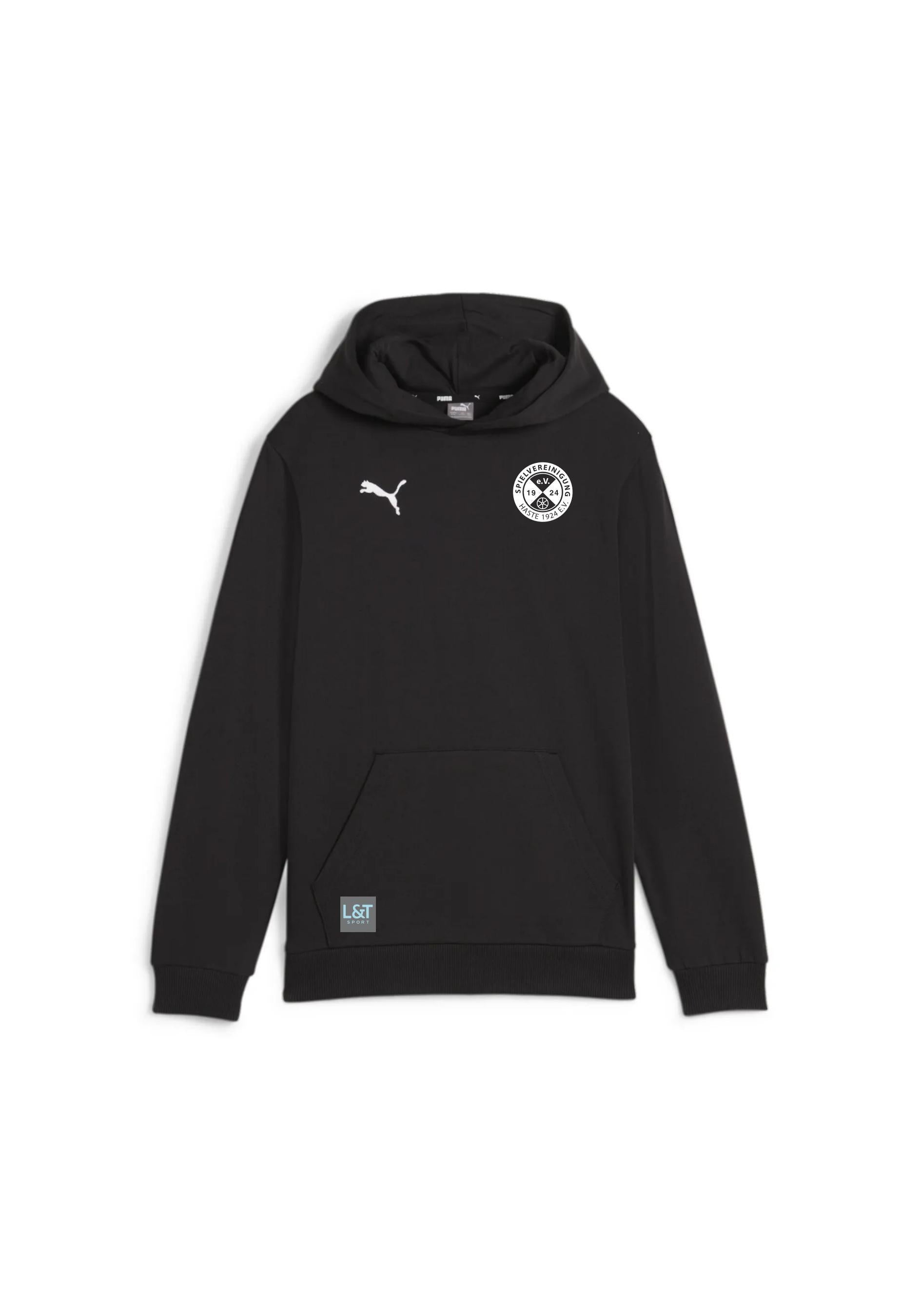Kinder SPVG Haste Hoody - 003-PUMA BLACK-PUMA WHITE - Schwarz