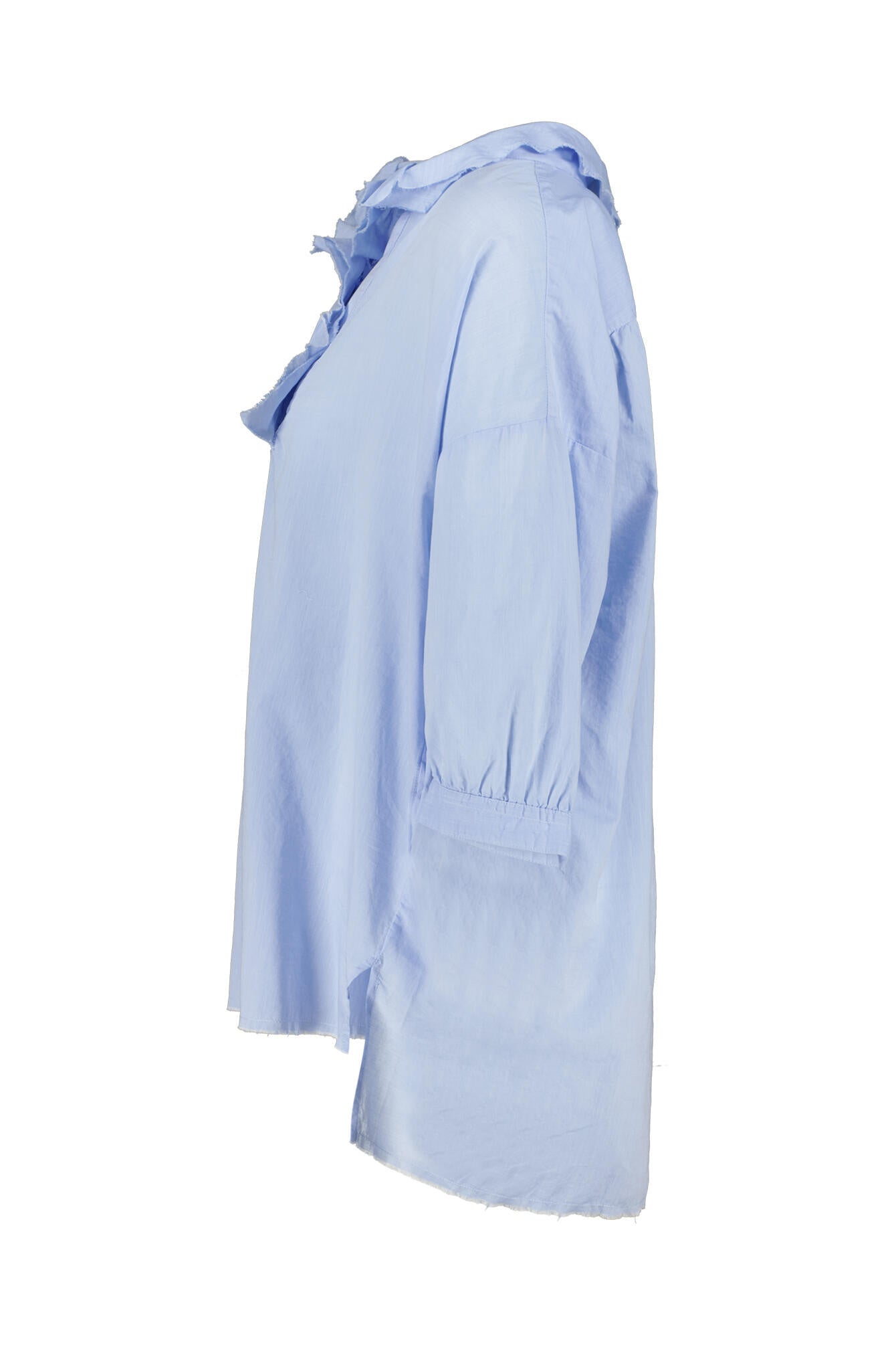 Bluse aus Baumwolle - 110 - Blau