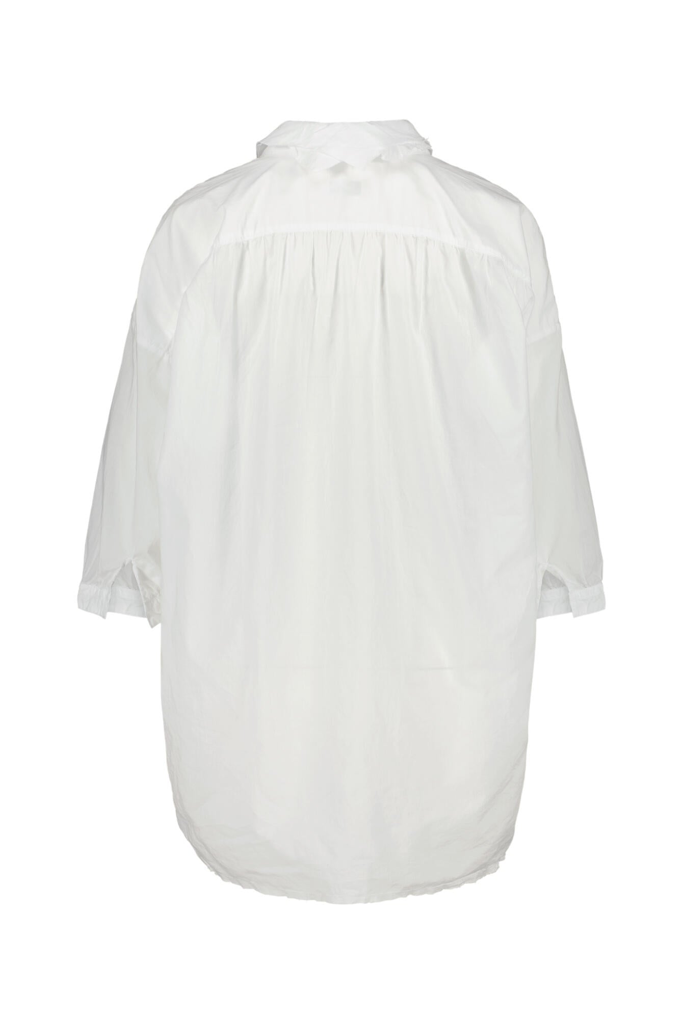 Bluse aus Baumwolle - Weiss - Weiß