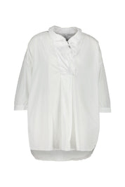 Bluse aus Baumwolle - Weiss - Weiß