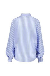 Bluse gestreift aus Baumwolle - Soft Stripes - Blau