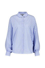 Bluse gestreift aus Baumwolle - Soft Stripes - Blau