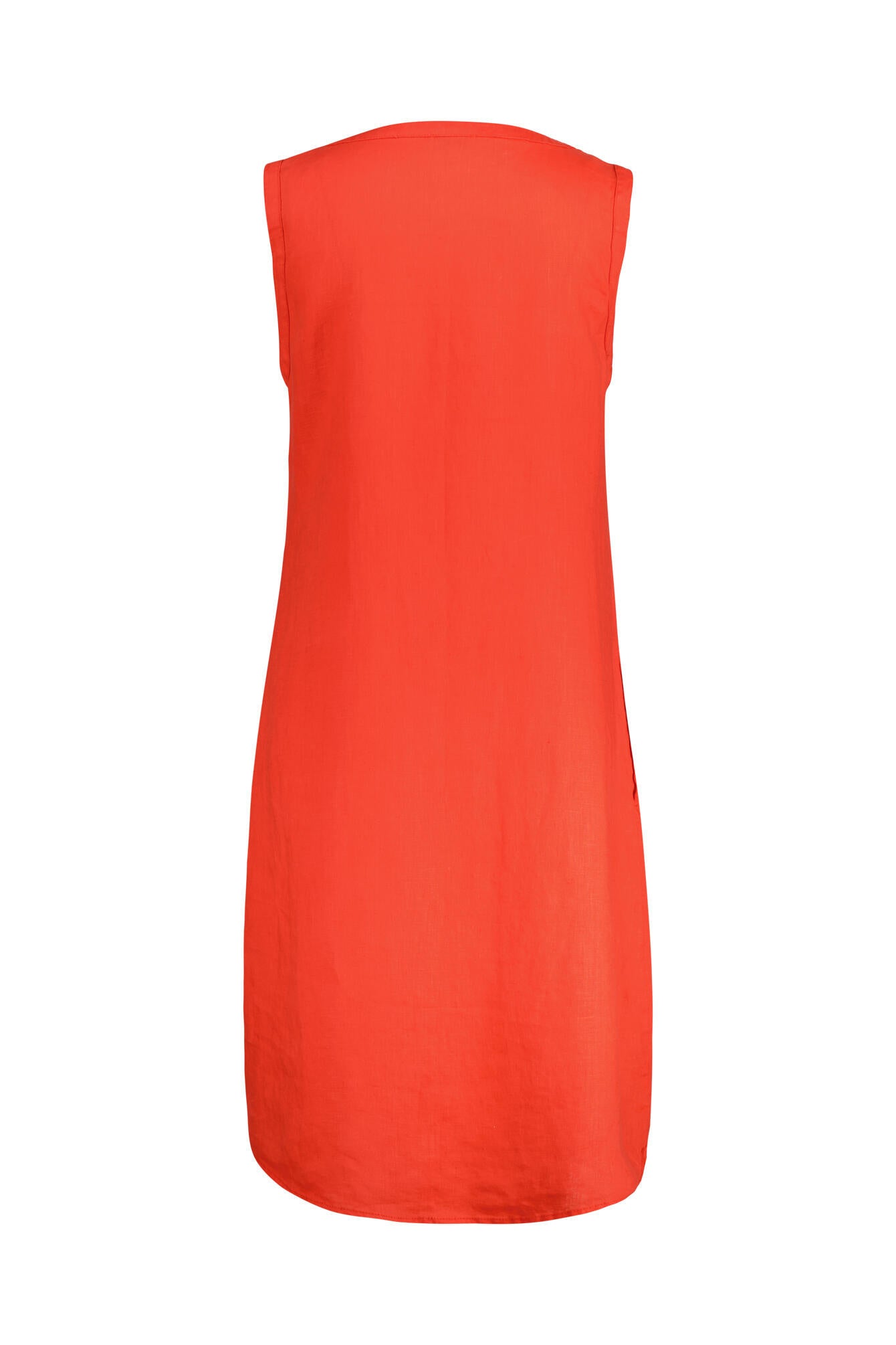 Freizeitkleid Mini aus Leinen - Red - Rot