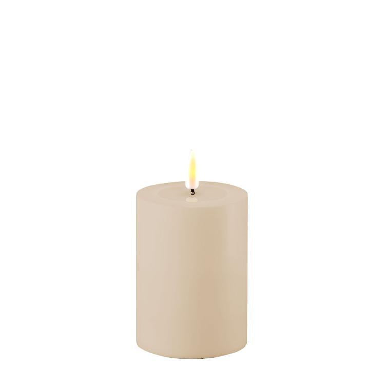LED-Kerze 7,5x10 - ka - Beige