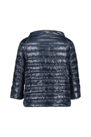 Daunenjacke mit U-Boot-Ausschnitt - 9200 - Blau