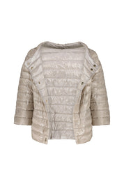 Daunenjacke mit U-Boot-Ausschnitt - 1994 - Beige