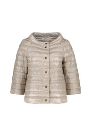 Daunenjacke mit U-Boot-Ausschnitt - 1994 - Beige