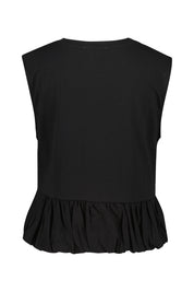 Top aus Bio-Baumwolle - Black - Schwarz