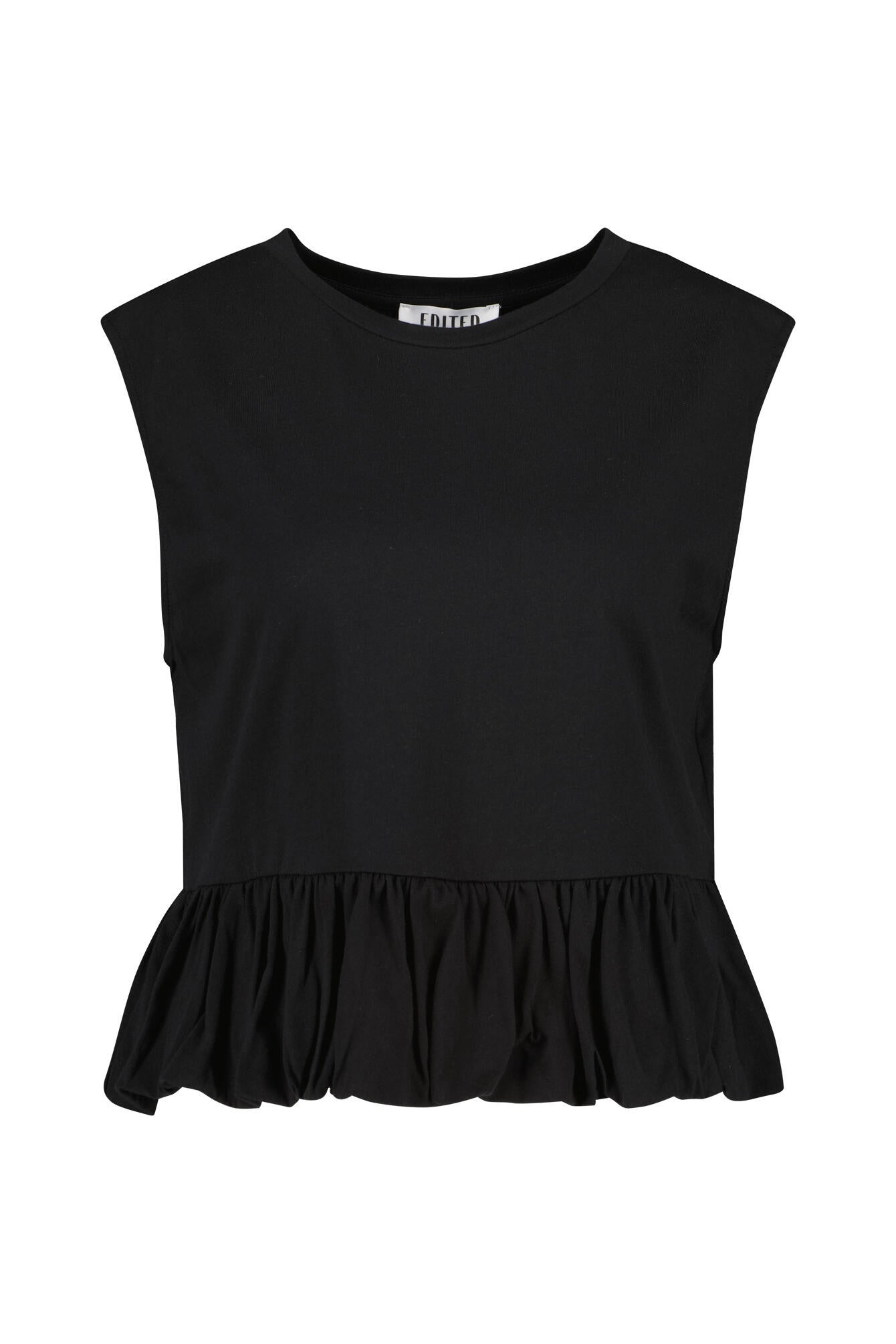 Top aus Bio-Baumwolle - Black - Schwarz