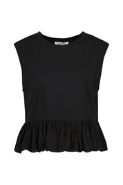 Top aus Bio-Baumwolle - Black - Schwarz