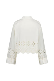 Bluse SOPHIA aus Baumwolle - Gardenia - Creme