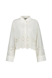 Bluse SOPHIA aus Baumwolle - Gardenia - Creme