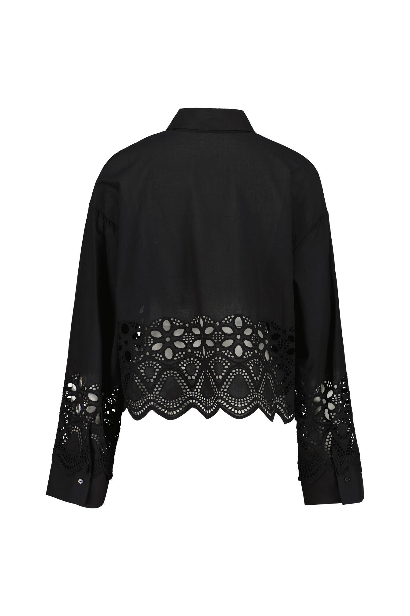 Bluse SOPHIA aus Baumwolle - Black - Schwarz