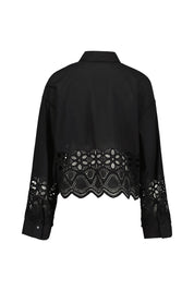 Bluse SOPHIA aus Baumwolle - Black - Schwarz