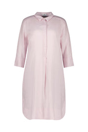 Leinenkleid Midi - Rose - Rosa