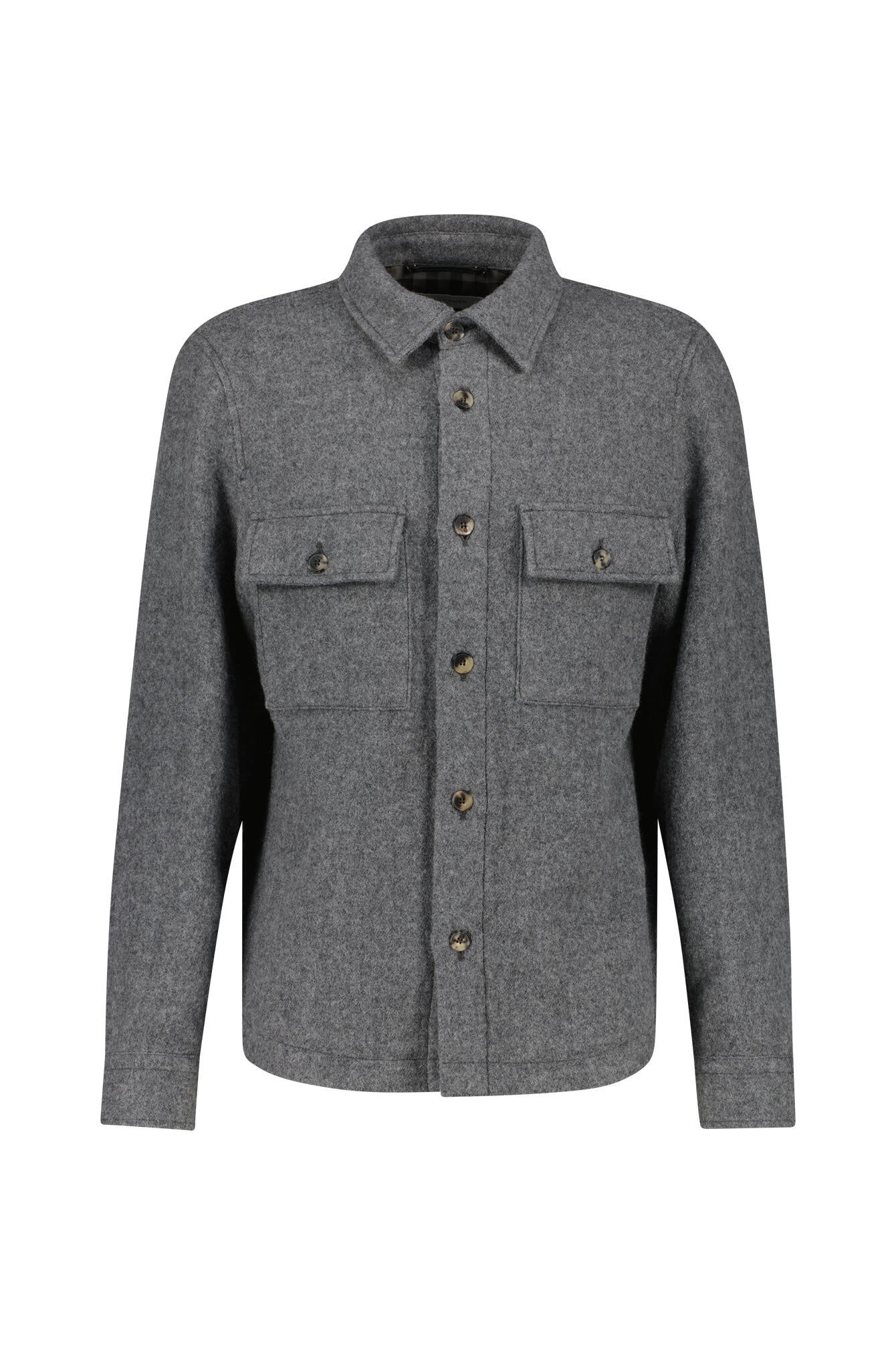 Jacke aus Schurwolle - Dark Grey Mel - Grau