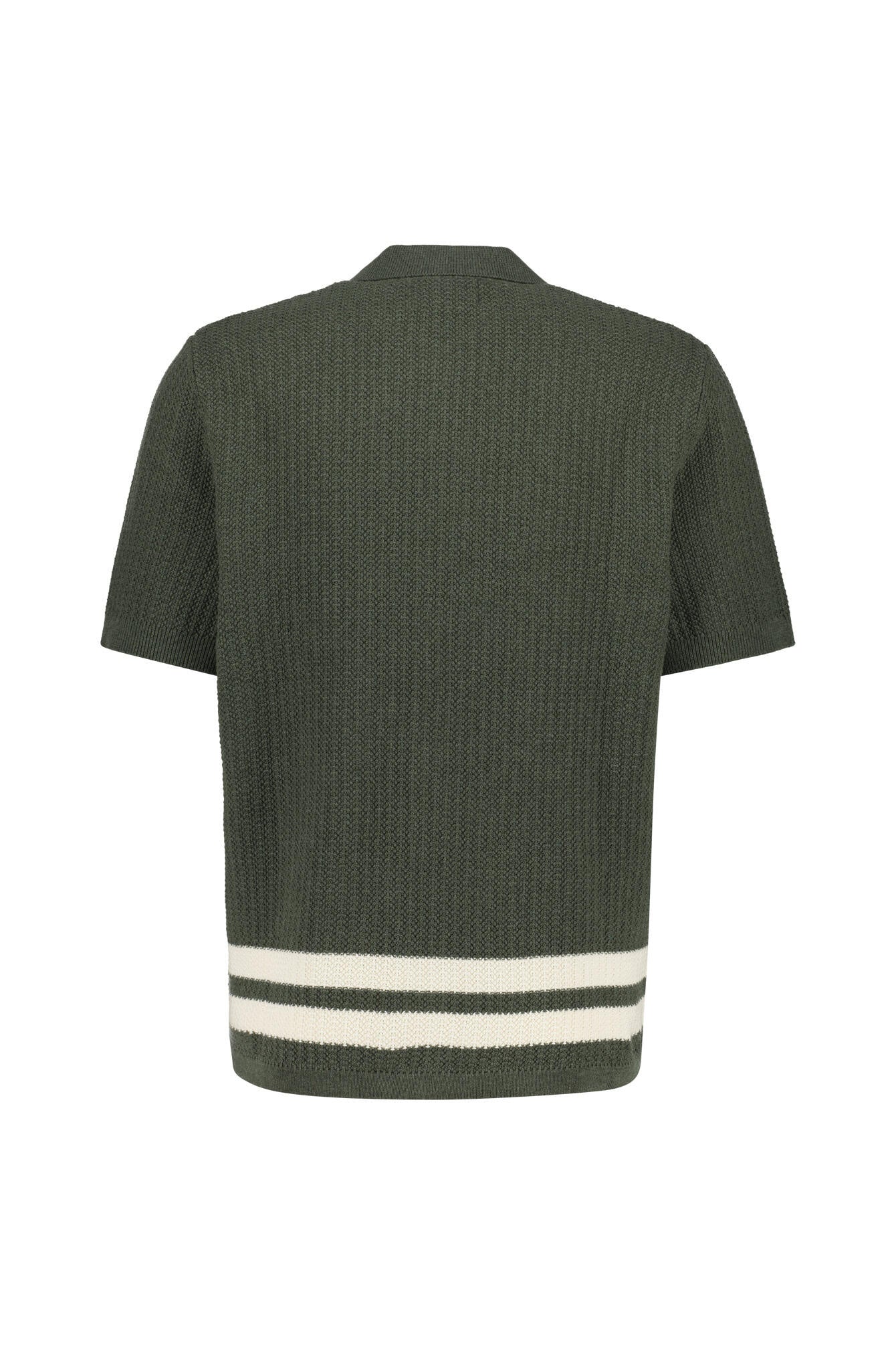 Strickhemd ARES Regular Fit - Croc Green - Grün