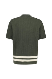 Strickhemd ARES Regular Fit - Croc Green - Grün