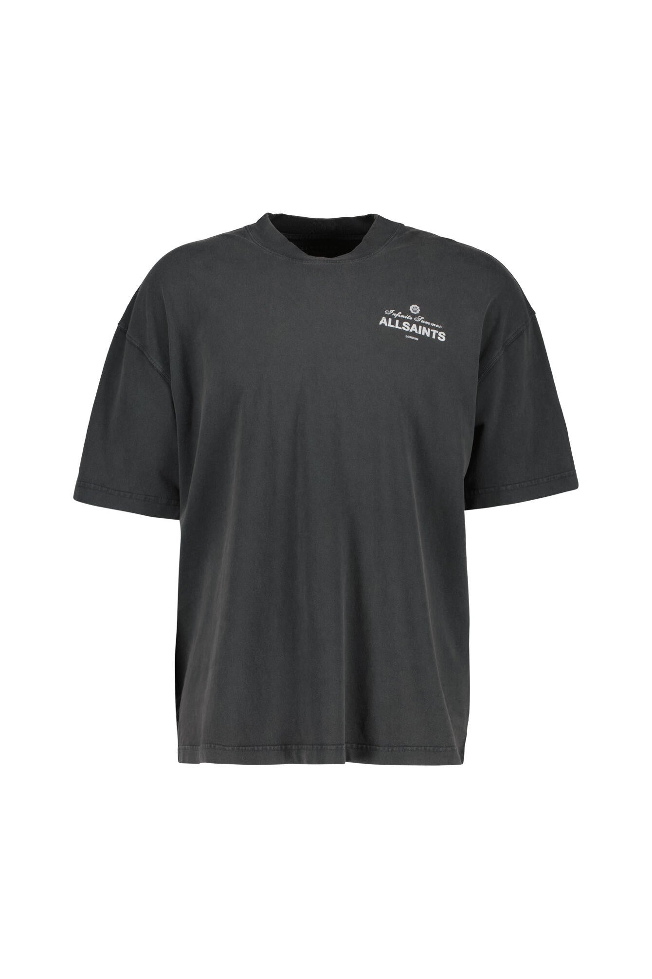 T-Shirt oversized aus Bio-Baumwolle - Washed Black - Grau