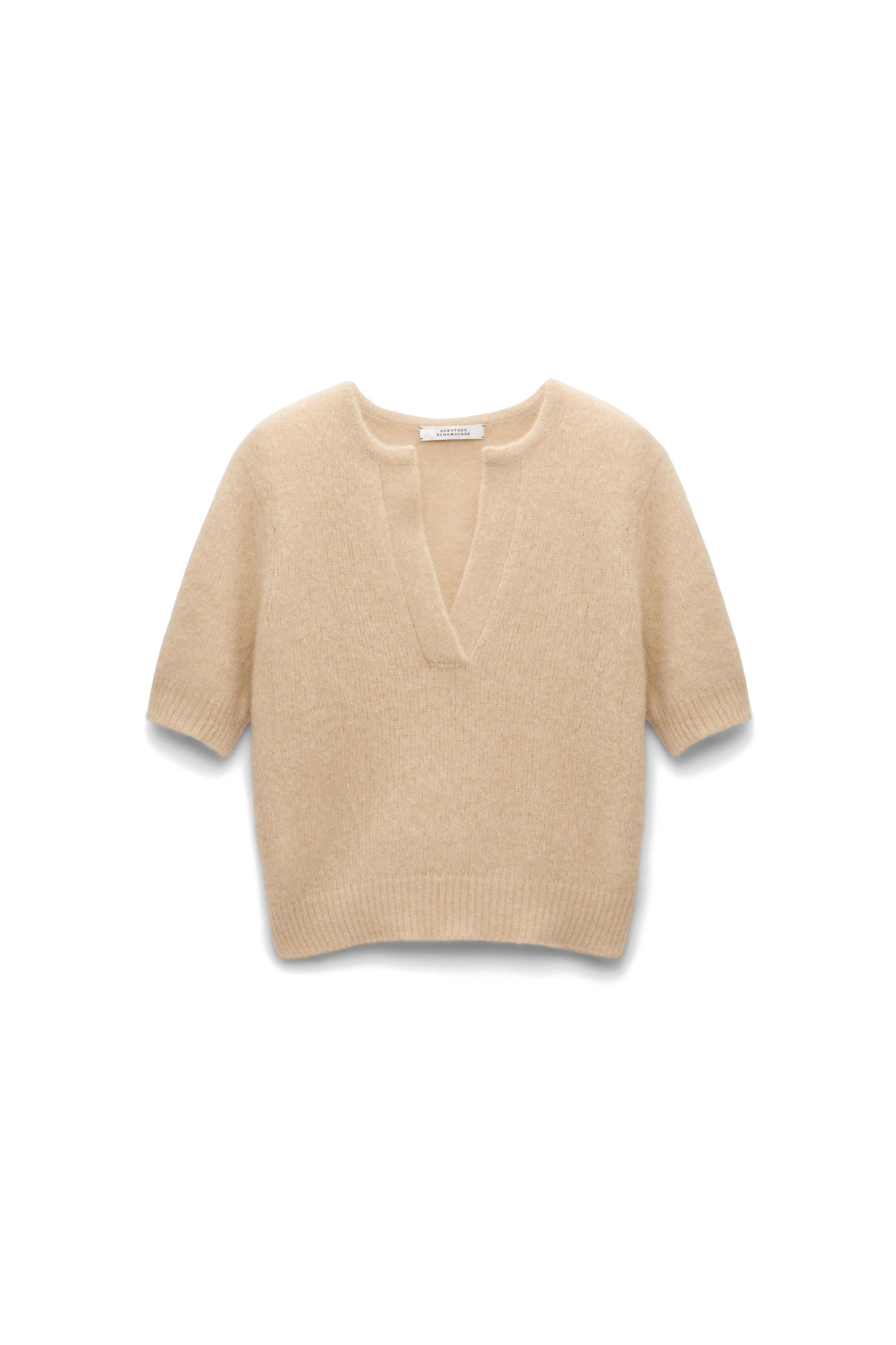 Strickshirt LUXURY LOVE aus Kaschmir - 711 Baby Camel - Beige