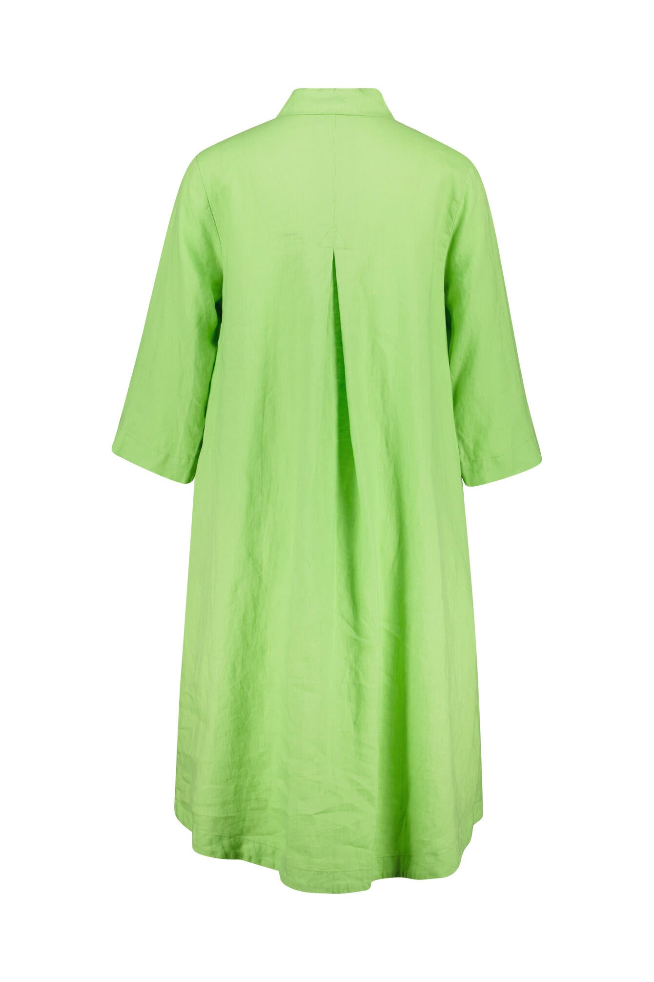 Hemdblusenkleid aus Leinen - May Green - Grün