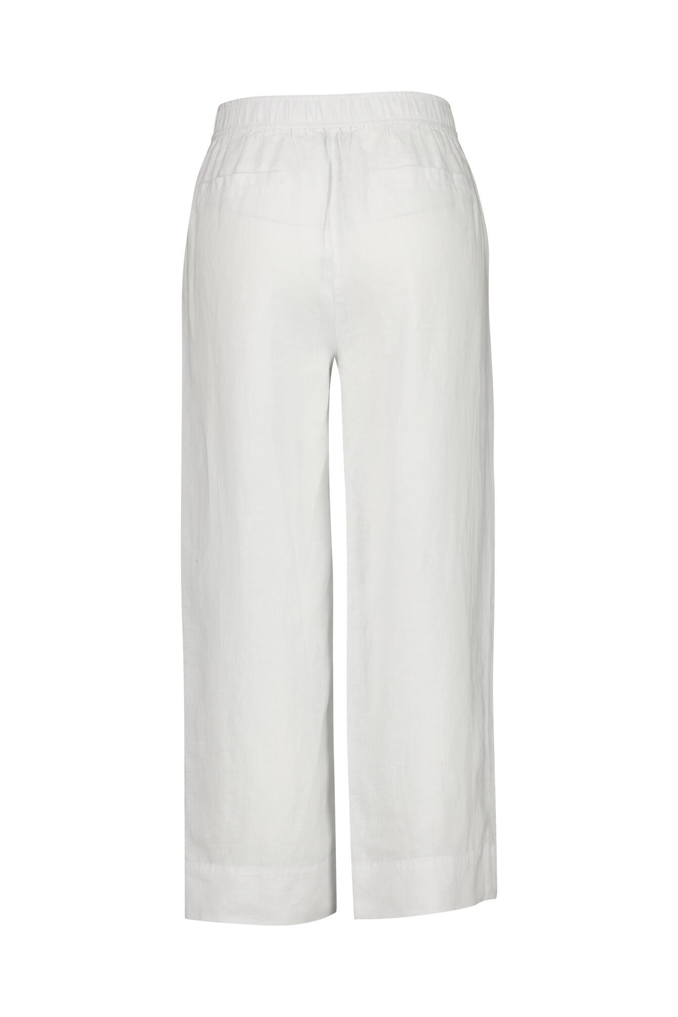 Leinenhose Relaxed Fit - White - Weiß