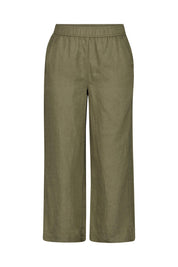 Leinenhose Relaxed Fit - Khaki - Khaki