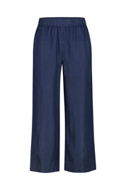 Leinenhose Relaxed Fit - Navy - Blau